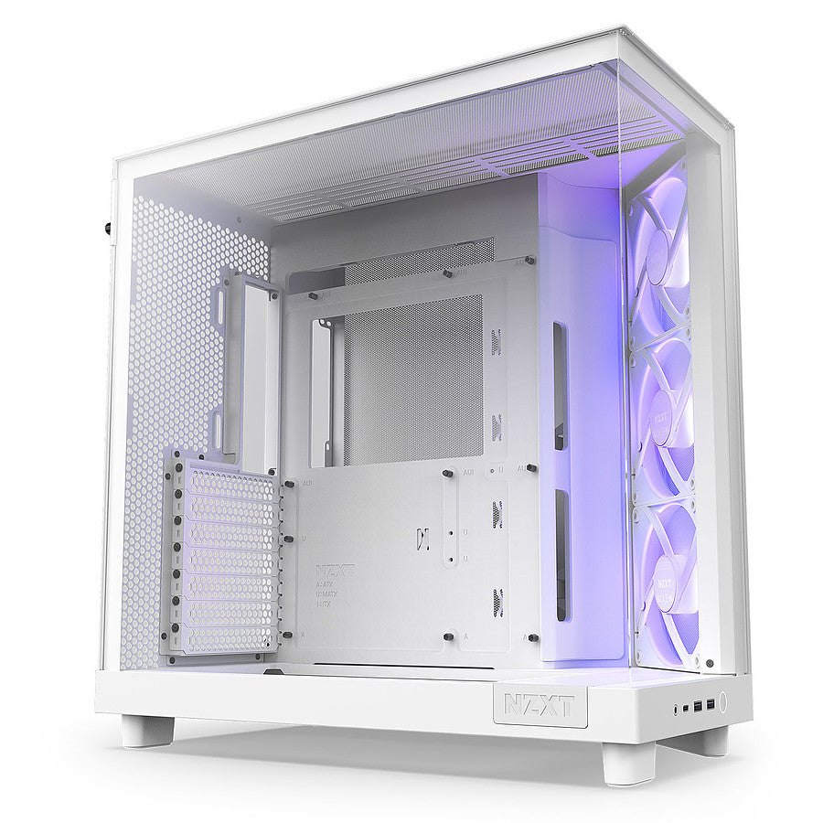 NZXT H6 Flow RGB - Blanc prix maroc- Smartmarket.ma