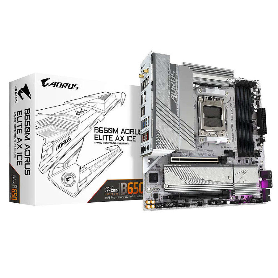 Gigabyte B650M AORUS ELITE AX ICE prix maroc- Smartmarket.ma