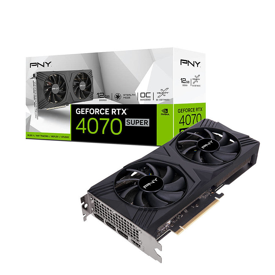 PNY GeForce RTX 4070 SUPER 12GB VERTO OC Dual Fan prix maroc- Smartmarket.ma