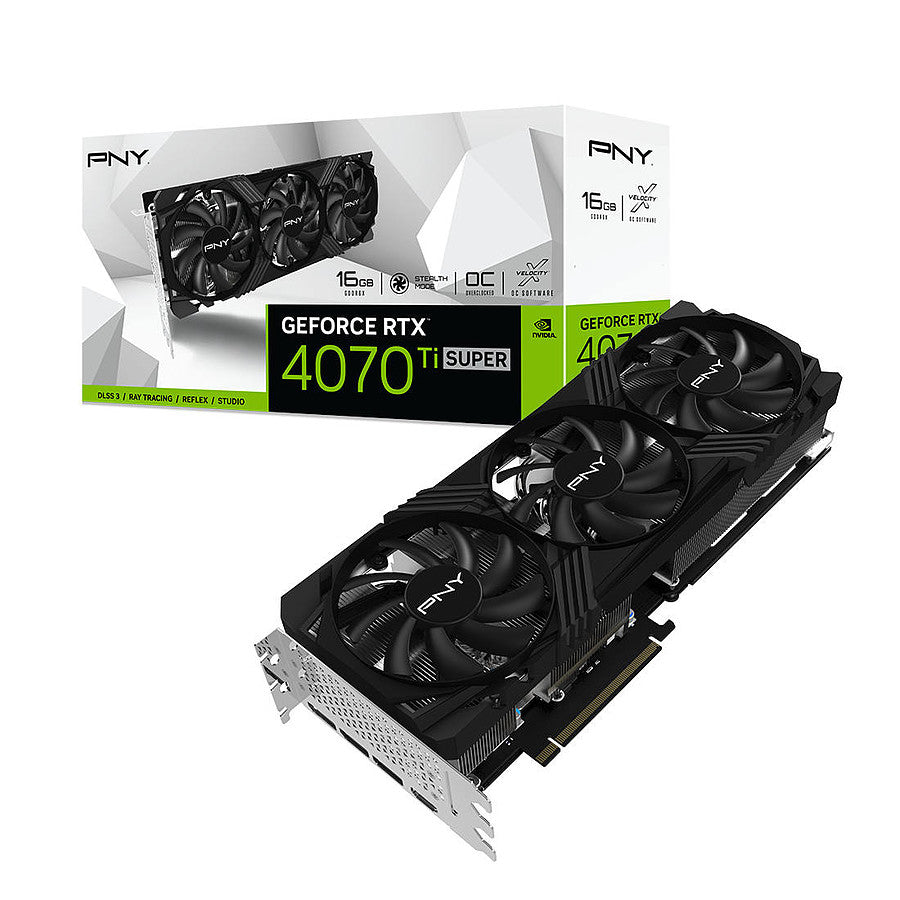 PNY GeForce RTX 4070 Ti SUPER 16GB VERTO OC Triple Fan prix maroc- Smartmarket.ma