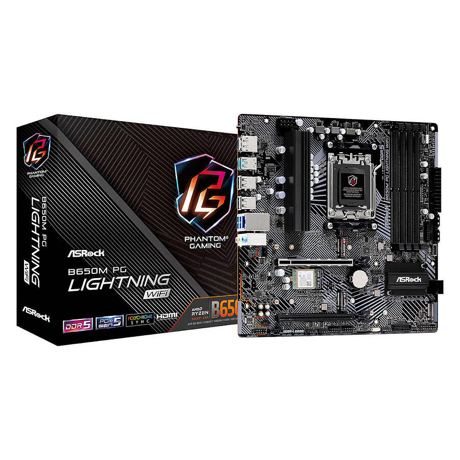 ASRock B650M PG Lightning WIFI prix maroc- Smartmarket.ma