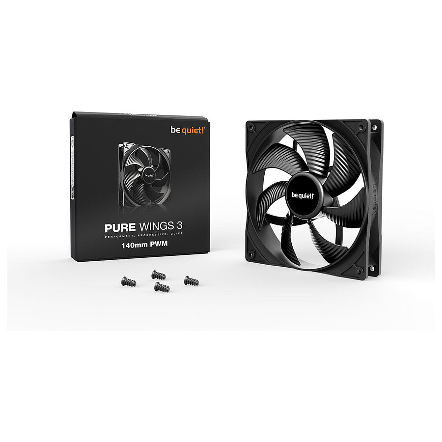 be quiet! Pure Wings 3 140 mm PWM - Noir prix maroc- Smartmarket.ma