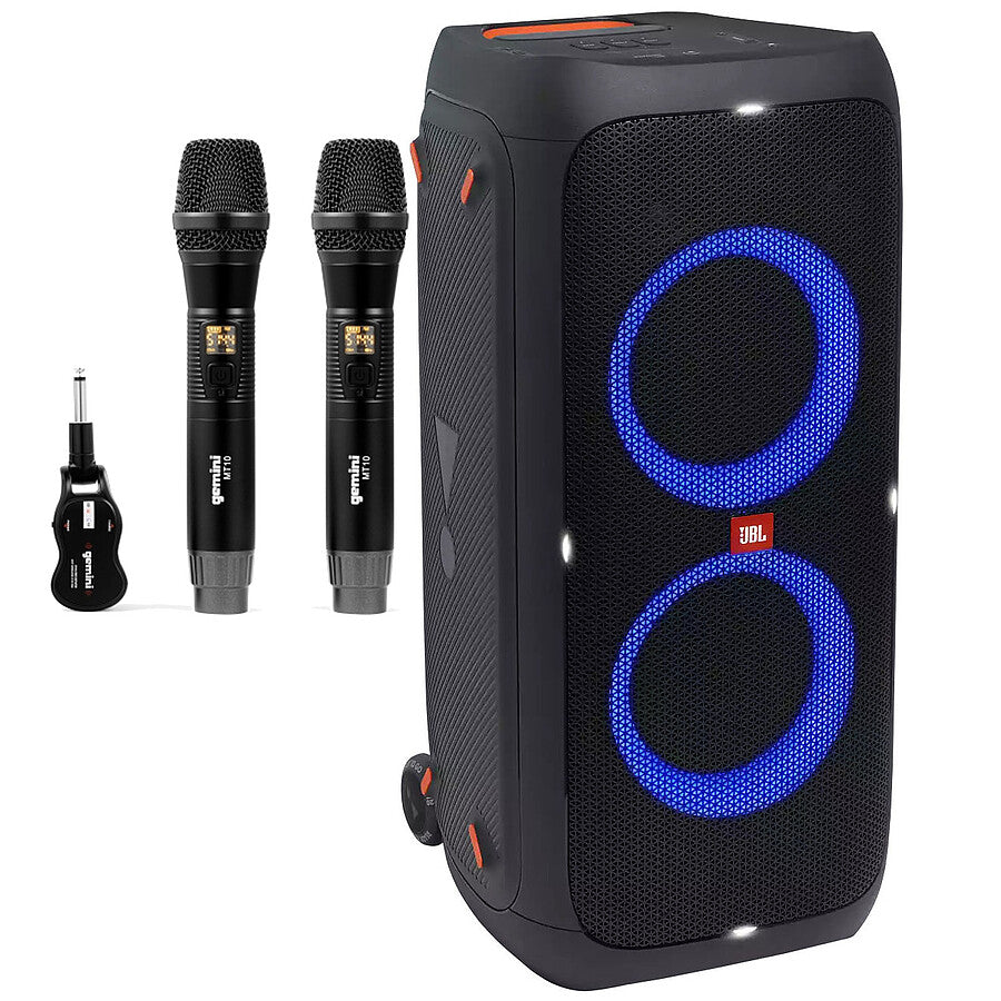 JBL PartyBox 310 + Gemini GMU-M200 Noir-Audio nomade