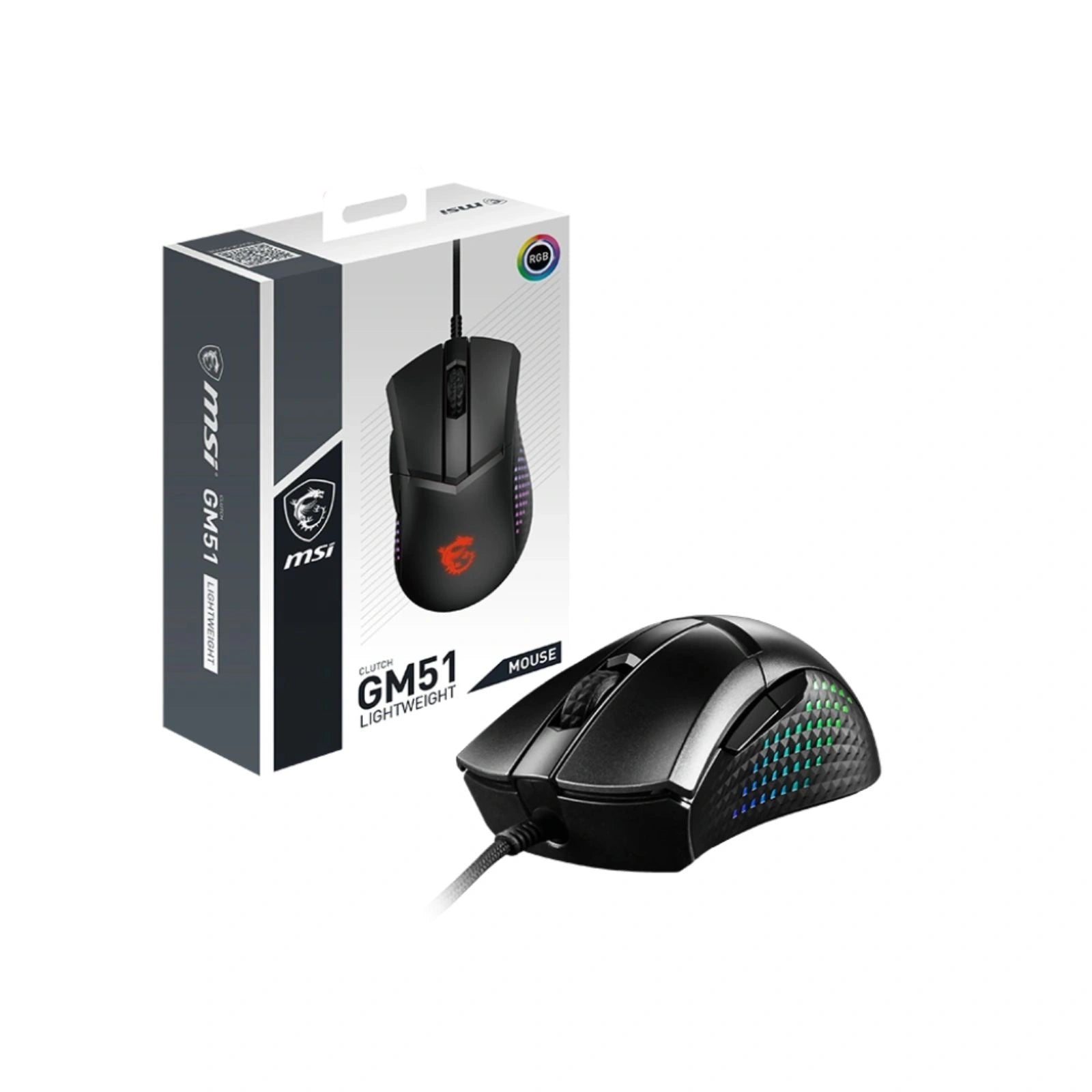 Box Souris Gamer MSI Clutch GM51 LIGHTWEIGHT