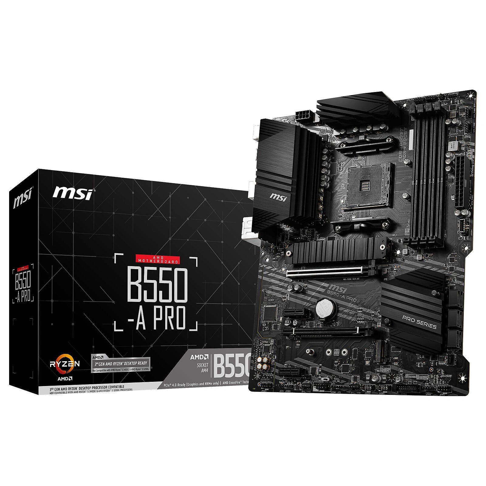 MSI B550-A PRO box emballage