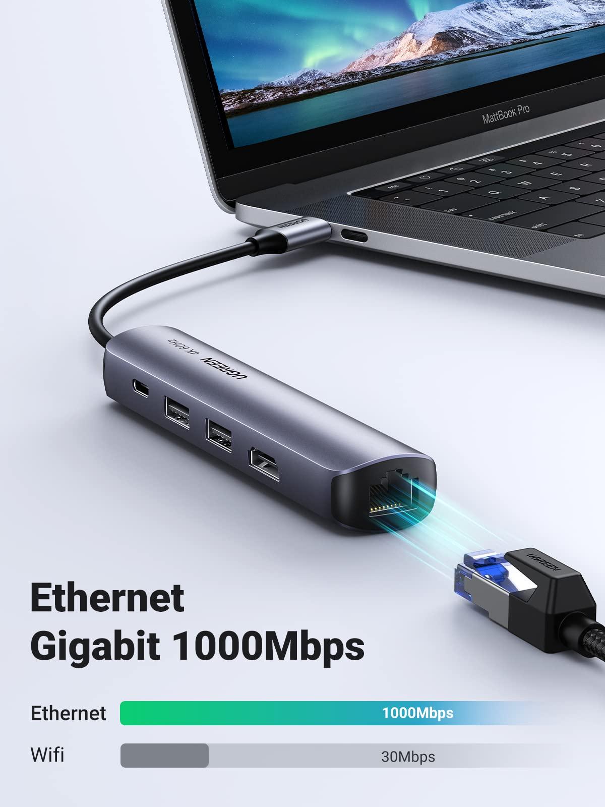 UGREEN Hub USB-C 5-en-1 PD 100W (HDMI 4K@60Hz, PD 100W) prix maroc- Smartmarket.ma