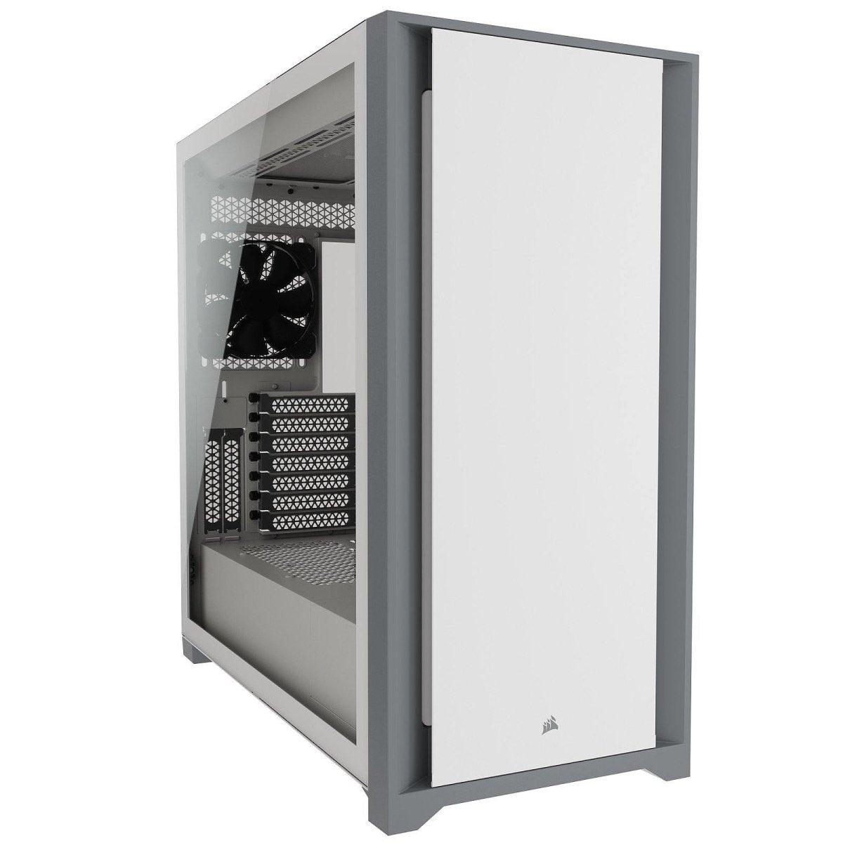 Corsair 5000D Blanc - Boîtier PC ATX moyen-tour en verre trempé prix maroc- Smartmarket.ma