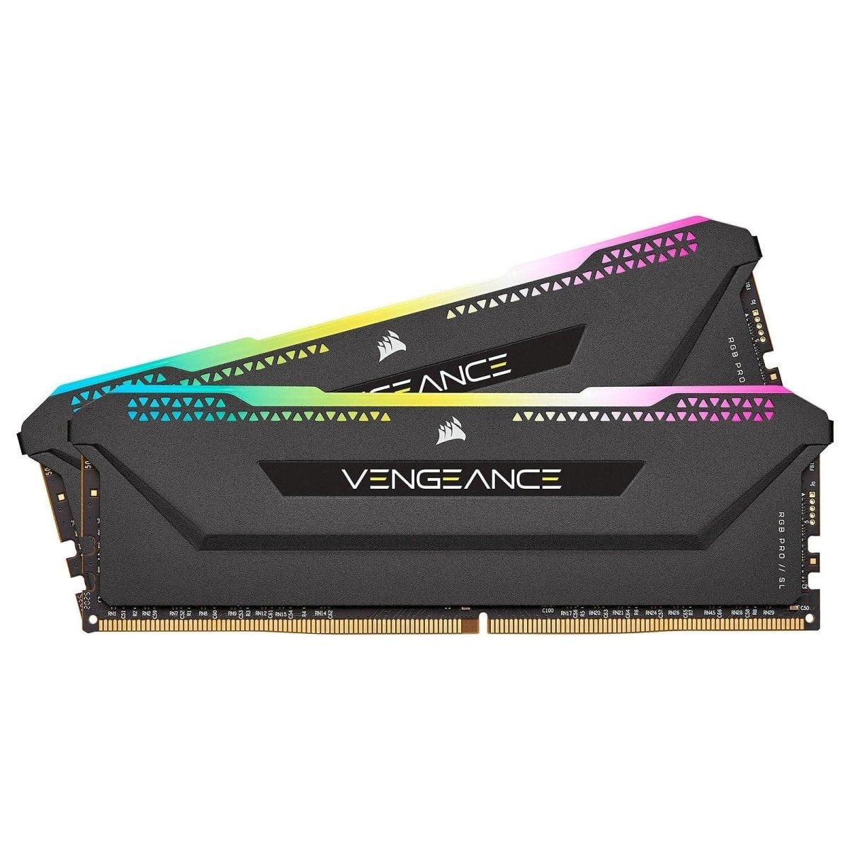 Corsair DRAM Vengeance RGB PRO SL 16GB (2x8GB) DDR4 3200MHz C16 - Noir prix maroc- Smartmarket.ma