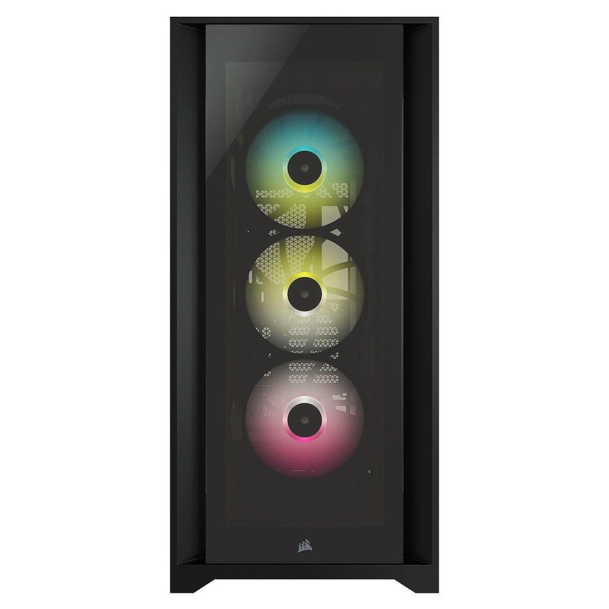Corsair iCUE 5000X RGB Tempered Glass (Noir) maroc Prix boitier pc pas cher - smartmarket.ma
