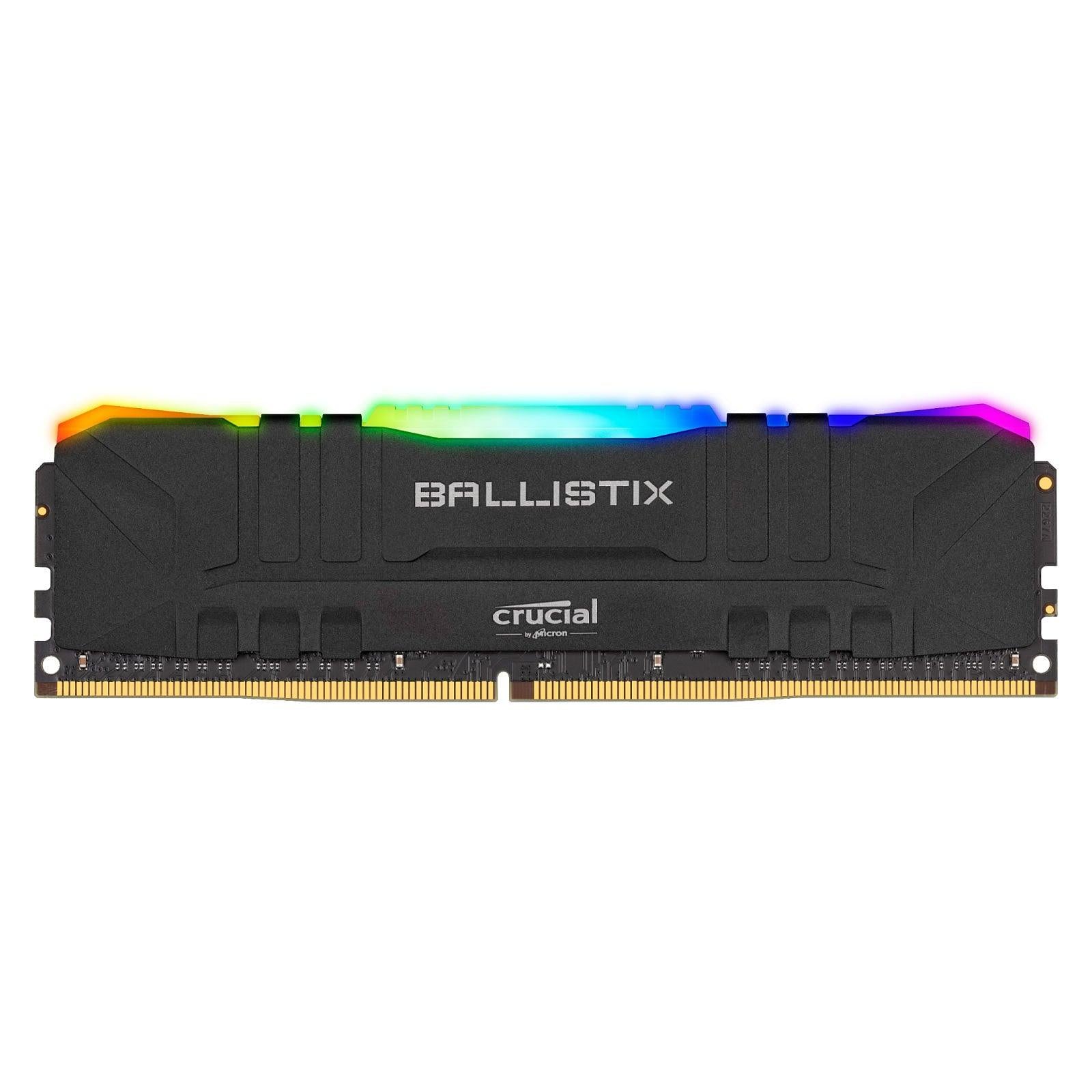 Crucial Ballistix RGB maroc 16 Go (2 x 8 Go) DDR4 3200 MHz CL16 Noir ram Prix Barrette Memoire pas cher - smartmarket.ma