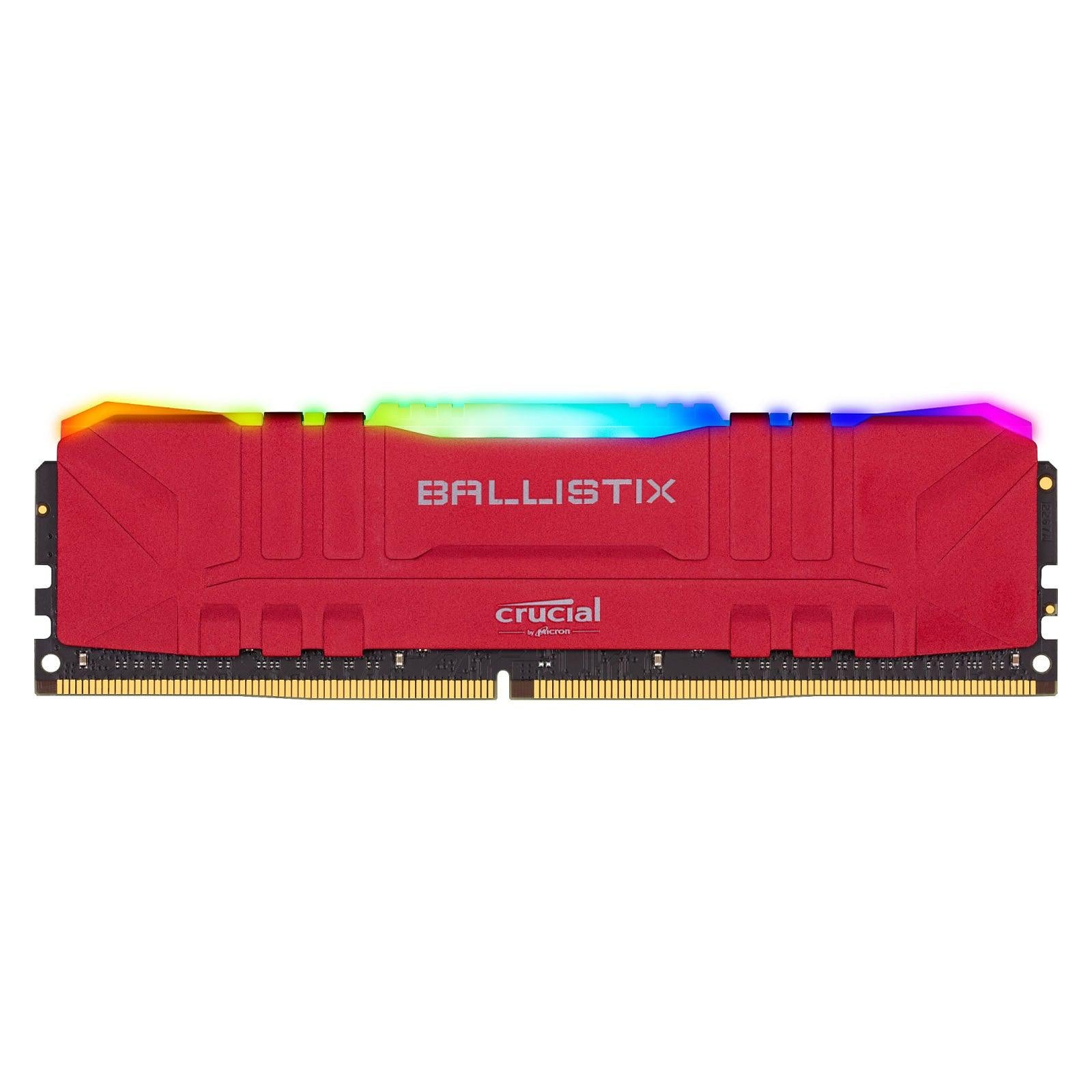 Crucial Ballistix RGB red maroc 16 Go  DDR4 3600 MHz  CL16 Rouge  Prix Barrette Memoire pas cher - smartmarket.ma