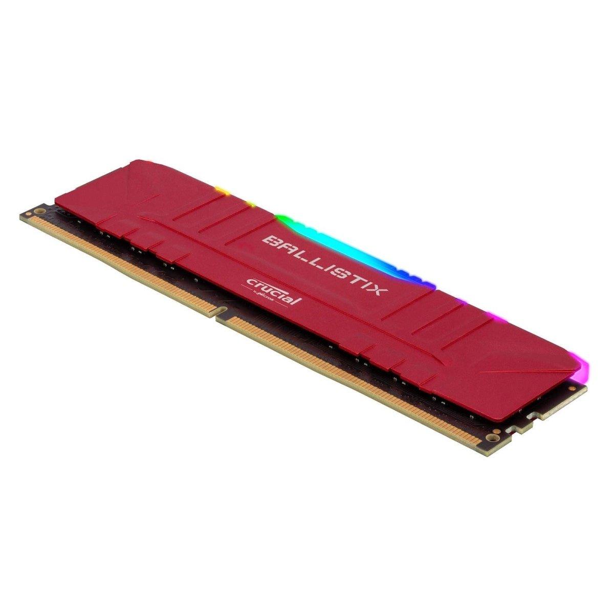 Crucial Ballistix RGB red maroc 8 Go rouge DDR4 3200 MHz CL16  Prix Barrette Memoire pas cher - smartmarket.ma