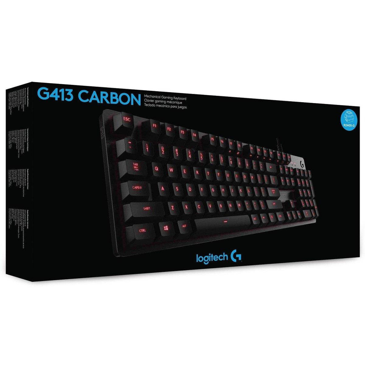 Logitech G413 Mechanical Gaming Keyboard Carbone maroc Prix Clavier Gamer pas cher - smartmarket.ma