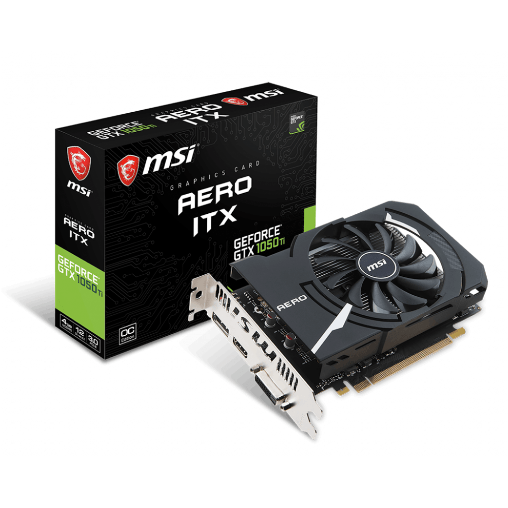 MSI GeForce GTX 1050 Ti AERO ITX 4G OCV1 Prix Carte Graphique Maroc pas cher - smartmarket.ma