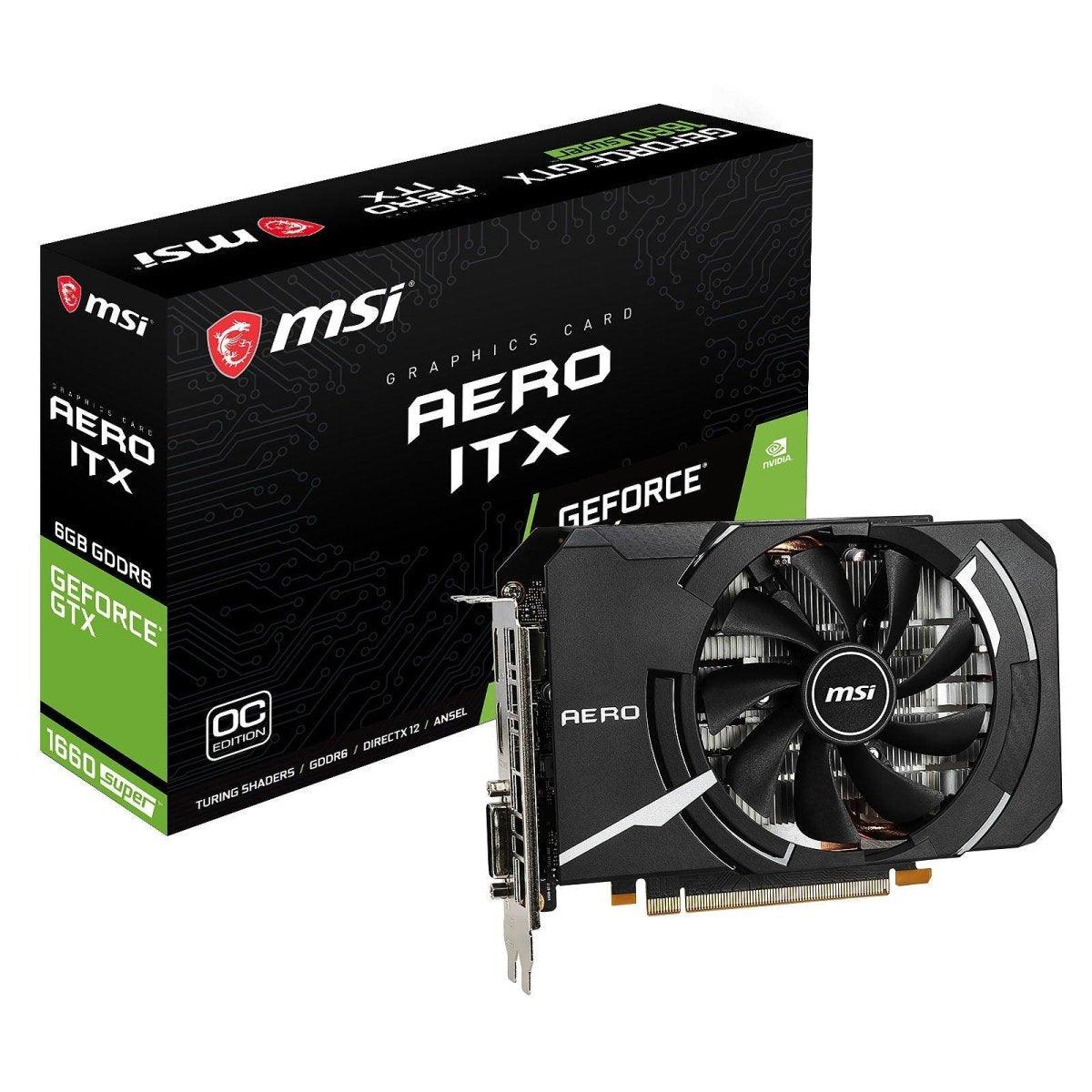 MSI GeForce GTX 1660 Super Aero ITX OC - Carte Graphique | VRAM GDDR6 prix maroc- Smartmarket.ma