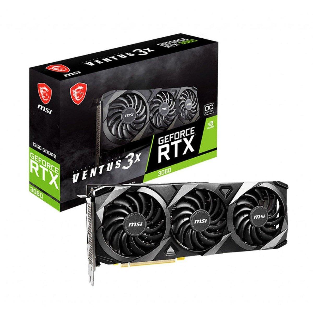 MSI GeForce RTX 3060 VENTUS 3X 12G OC - Carte graphique | 12 Go GDDR6 prix maroc- Smartmarket.ma