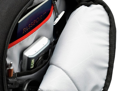 L'intérieur du sac à dos Caselogic, pour votre ordinateur
