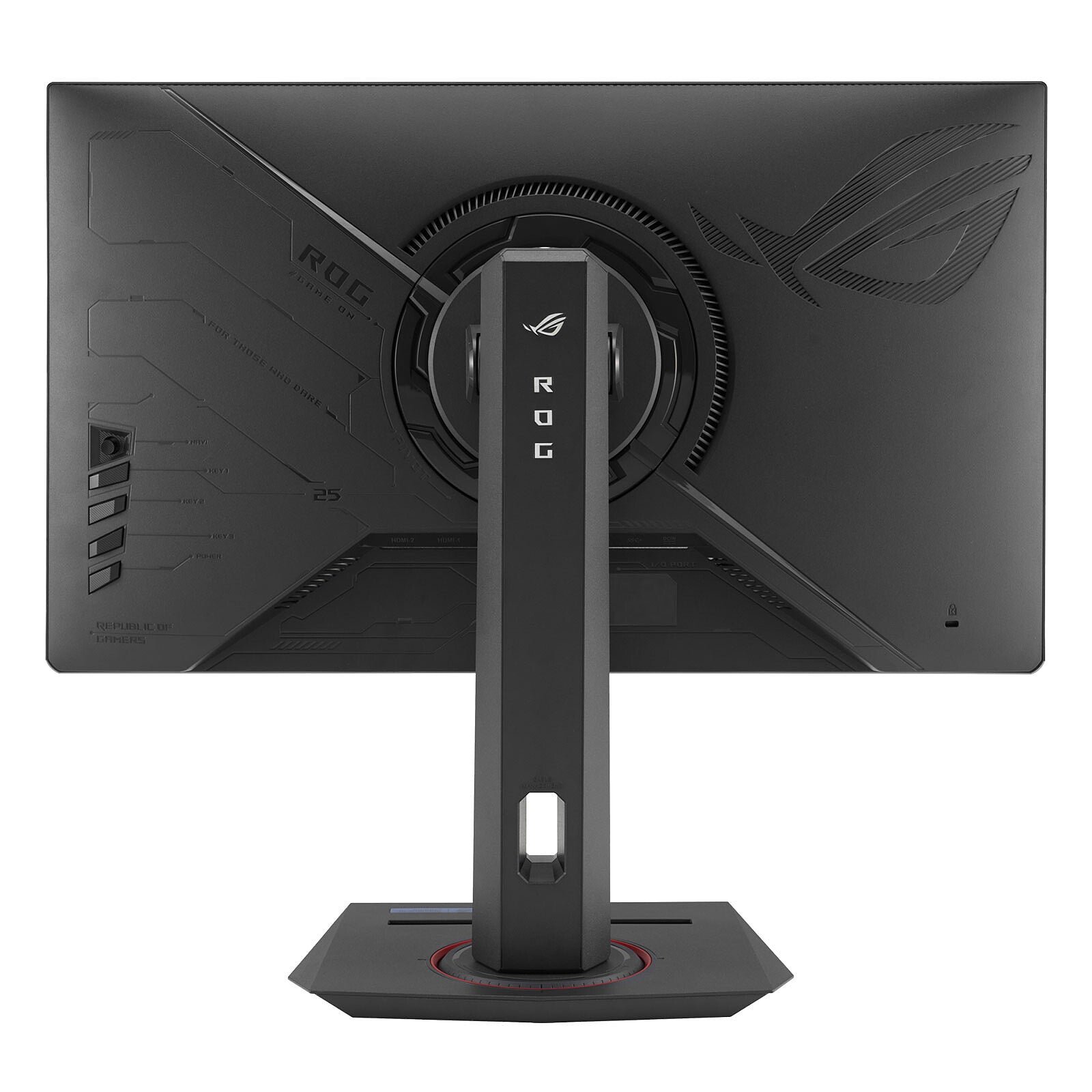 Asus ROG Strix XG259CMS ecran gamer vue de dos