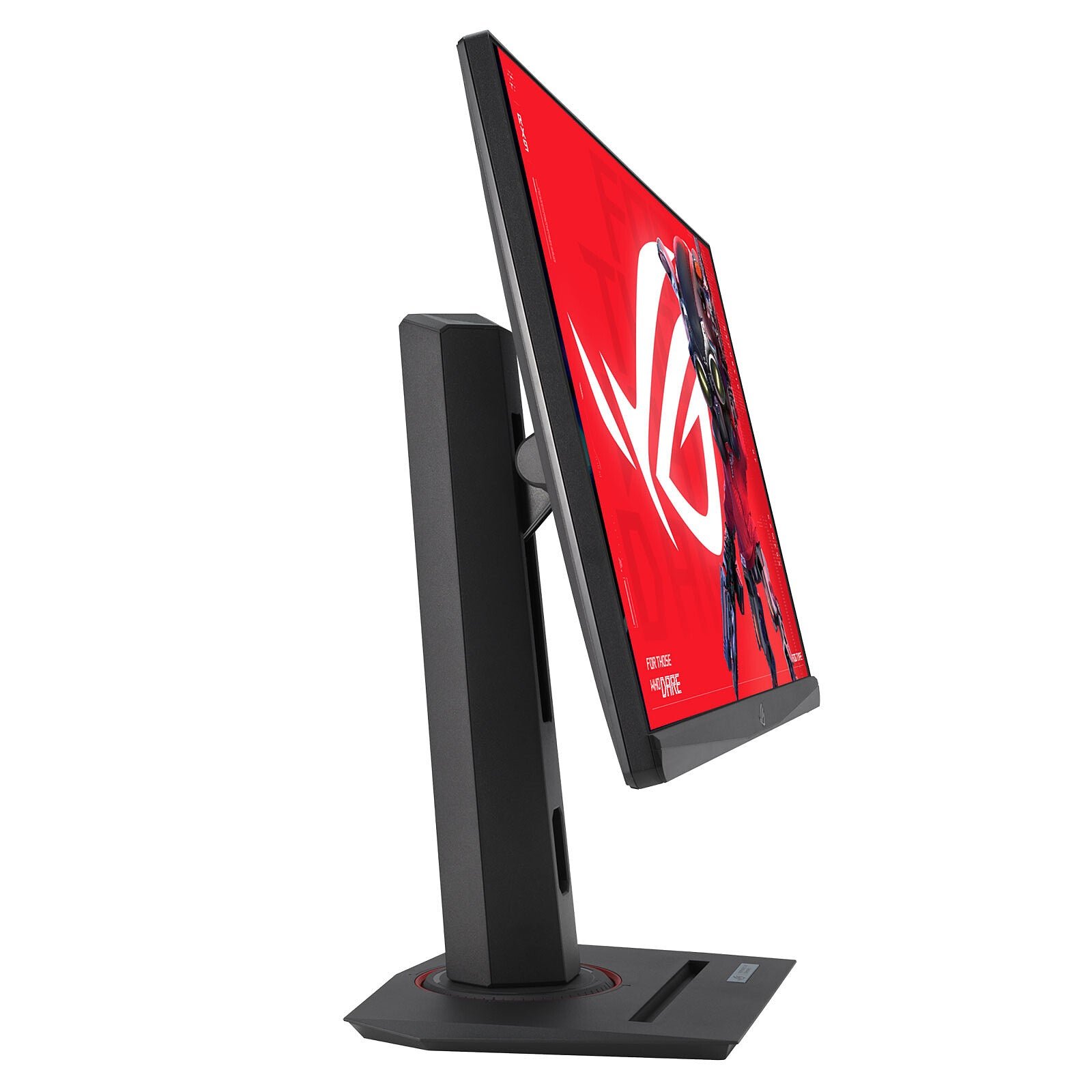 Asus ROG Strix XG259CMS ecran gamer vue isométrique