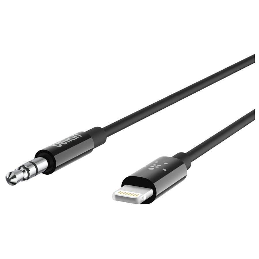 MN0005337669_1 Belkin Câble audio 3,5 mm avec connecteur Lightning - 180 cm prix maroc- Smartmarket.ma