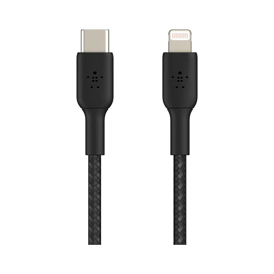 MN0005711644_1 Câble à gaine tressée USB-C vers Lightning MFI (noir) - 1 m prix maroc- Smartmarket.ma