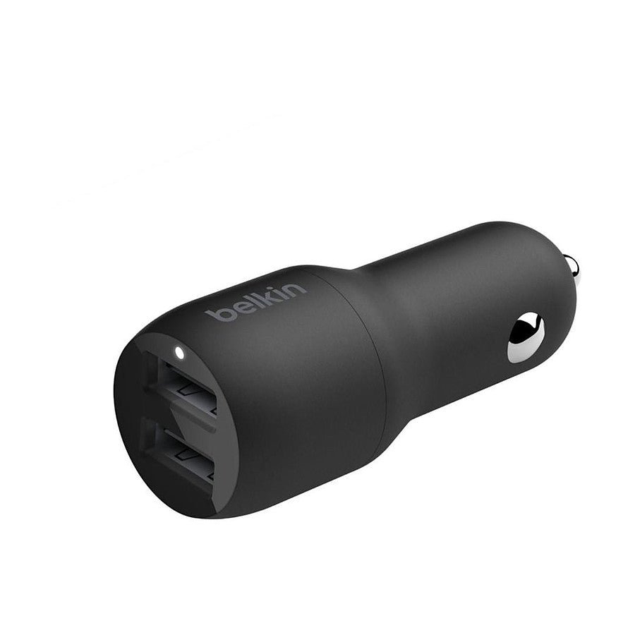 MN0005711711_1 Belkin chargeur voiture double - USB A - 24W + Câble USB-A vers Lightning (1 m) prix maroc- Smartmarket.ma