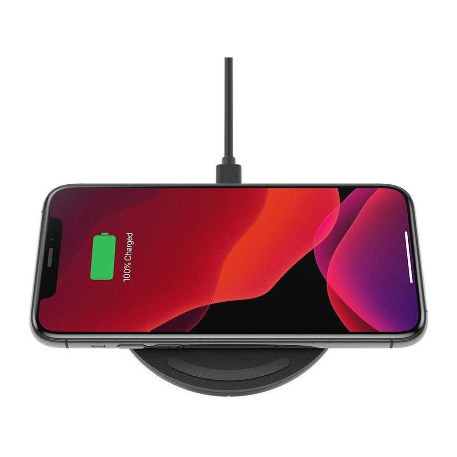 MN0005712280_1 Belkin chargeur à induction (noir) - USB A - 10W (avec adaptateur secteur Quick Charge 3.0) prix maroc- Smartmarket.ma