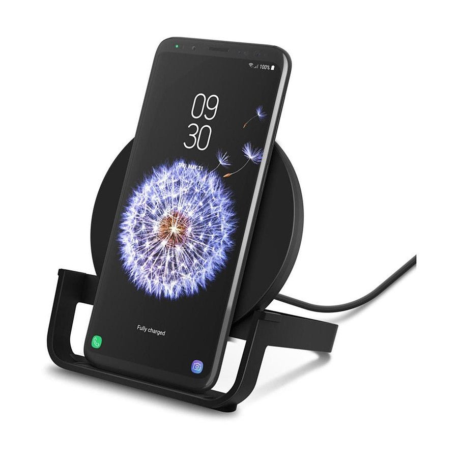 Belkin chargeur à induction Stand (noir) - USB A - 10W (avec adaptateur secteur Quick Charge 3.0) prix maroc- Smartmarket.ma