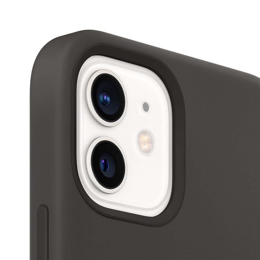 MN0005737082_1 Apple Coque en silicone avec MagSafe pour iPhone 12 / 12 Pro - Noir prix maroc- Smartmarket.ma