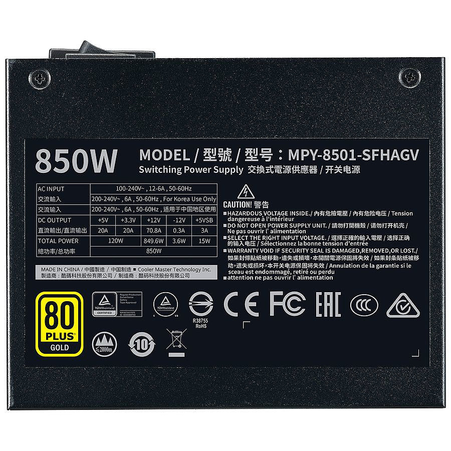 Cooler Master V850 SFX - Gold prix maroc- Smartmarket.ma