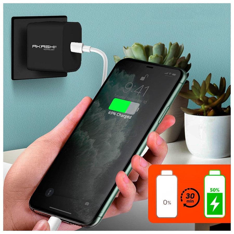 MN0005865241_1 Akashi Chargeur secteur intelligent 3A USB-C - 20W prix maroc- Smartmarket.ma