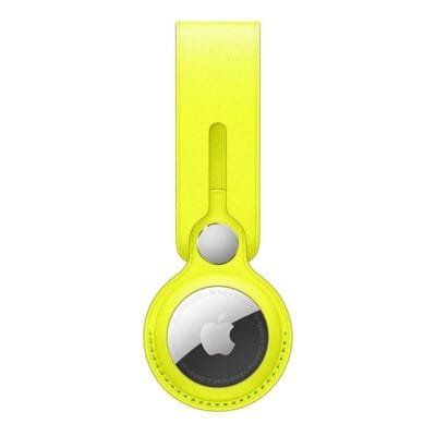 MN0005880491_1 Apple Lanière en cuir AirTag Citron de Meyer prix maroc- Smartmarket.ma