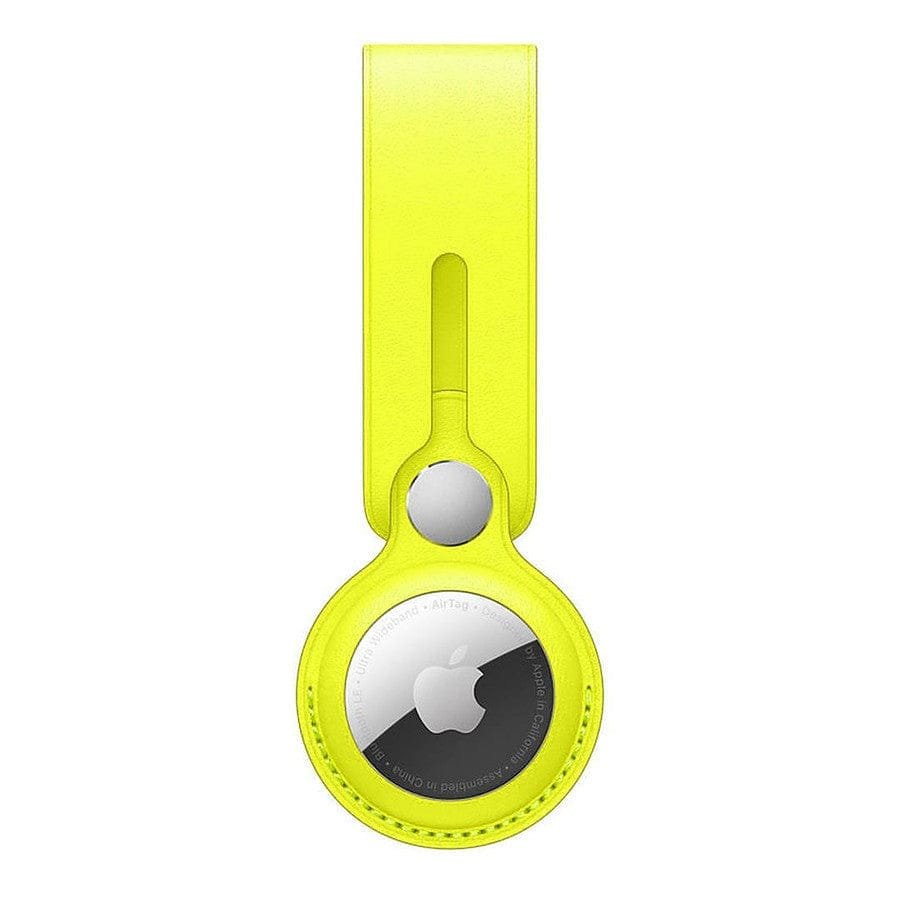 MN0005880491_1 Apple Lanière en cuir AirTag Citron de Meyer prix maroc- Smartmarket.ma