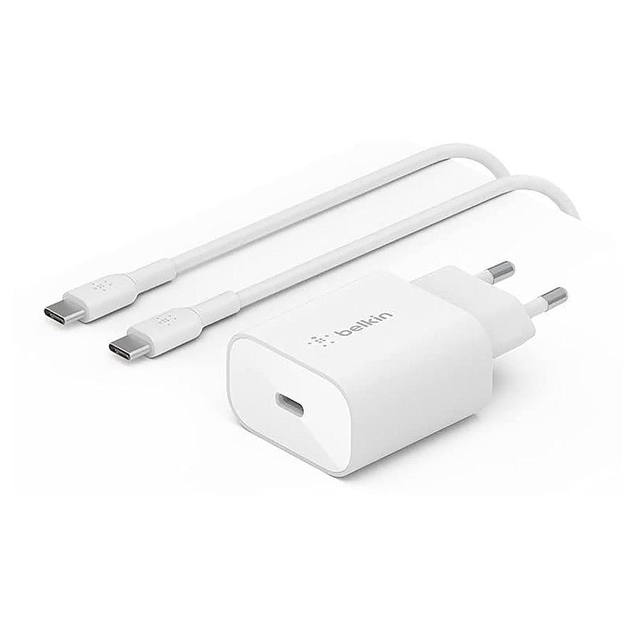 MN0005911130_1 Belkin Chargeur secteur USB-C - 25W + Câble USB-C 1m prix maroc- Smartmarket.ma