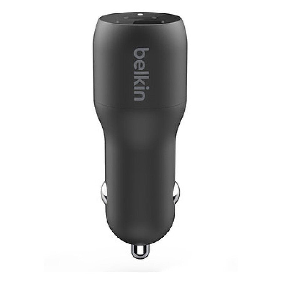 MN0005939849_1 Belkin Boost Charge Chargeur de voiture 2 ports USB-C PD (25W) + USB-A (12W) prix maroc- Smartmarket.ma