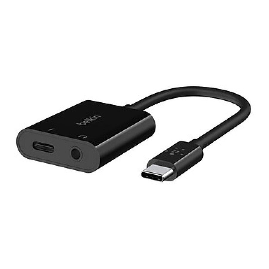MN0005939899_1 Belkin Adaptateur USB-C vers Jack et USB-C pour charge prix maroc- Smartmarket.ma