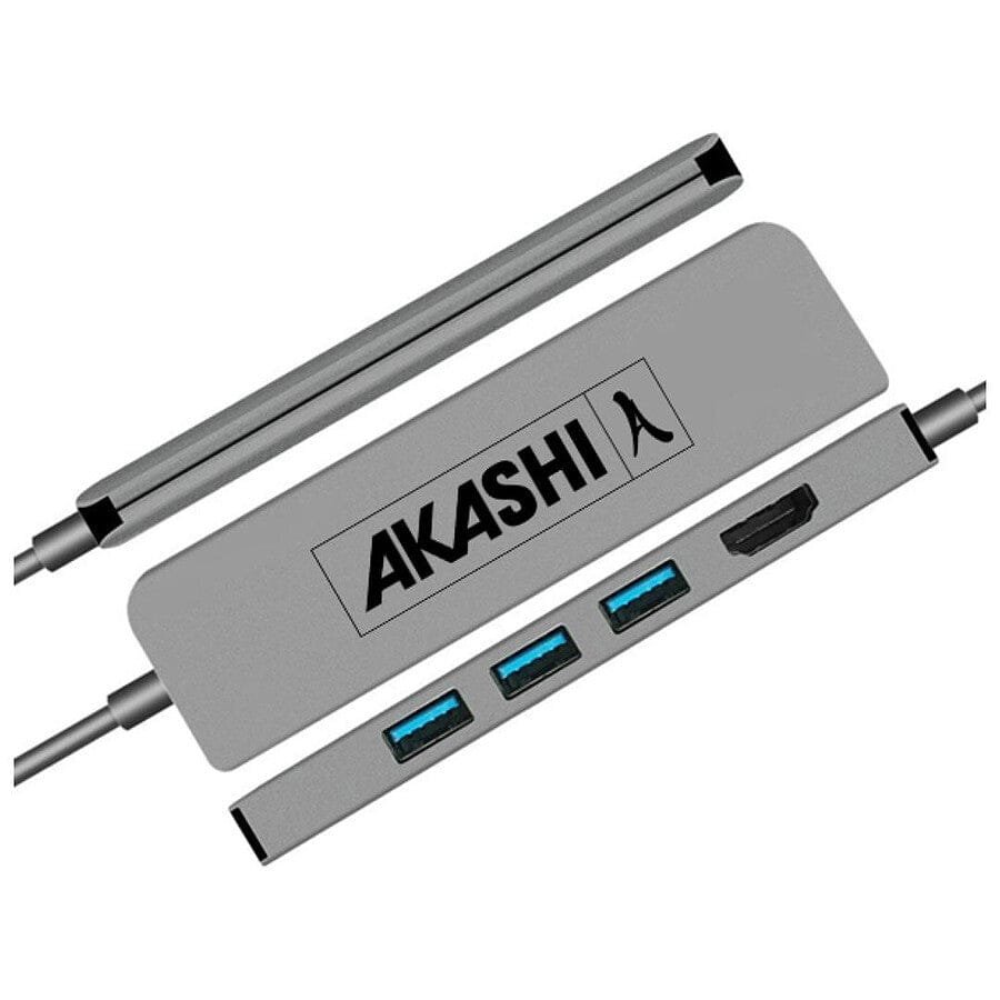 MN0005944158 Akashi HUB 5 EN 1 - USB TYPE-C prix maroc- Smartmarket.ma