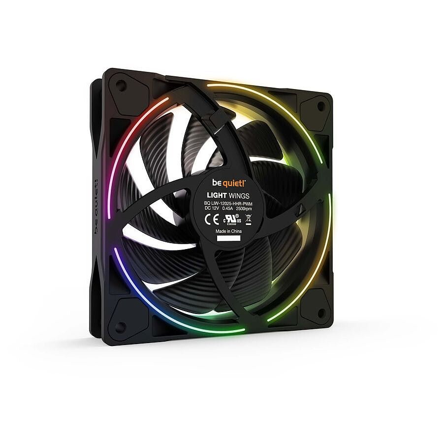 MN0005950109 be quiet! Light Wings 120 mm PWM High Speed ARGB prix maroc- Smartmarket.ma