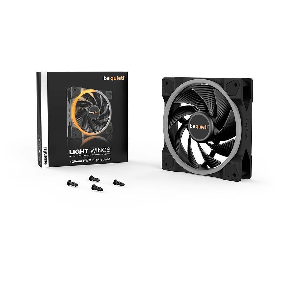 MN0005950110 be quiet! Light Wings 120 mm PWM High Speed ARGB prix maroc- Smartmarket.ma