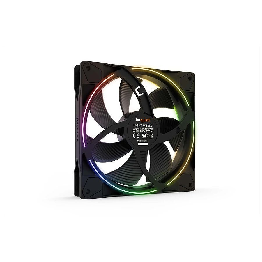 MN0005950114 be quiet! Light Wings 140 mm PWM ARGB prix maroc- Smartmarket.ma
