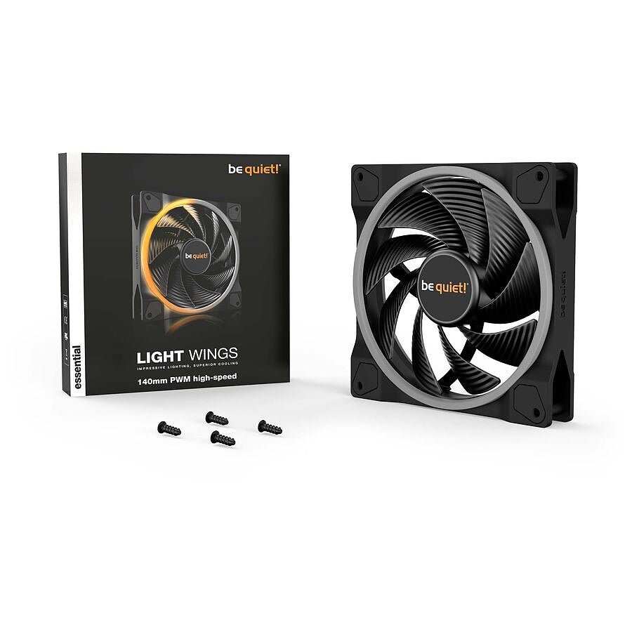 MN0005950120 be quiet! Light Wings 140 mm PWM High Speed ARGB prix maroc- Smartmarket.ma