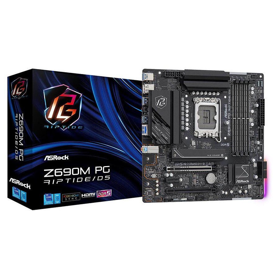 MN0005964019 ASRock Z690M PG Riptide/D5 prix maroc- Smartmarket.ma
