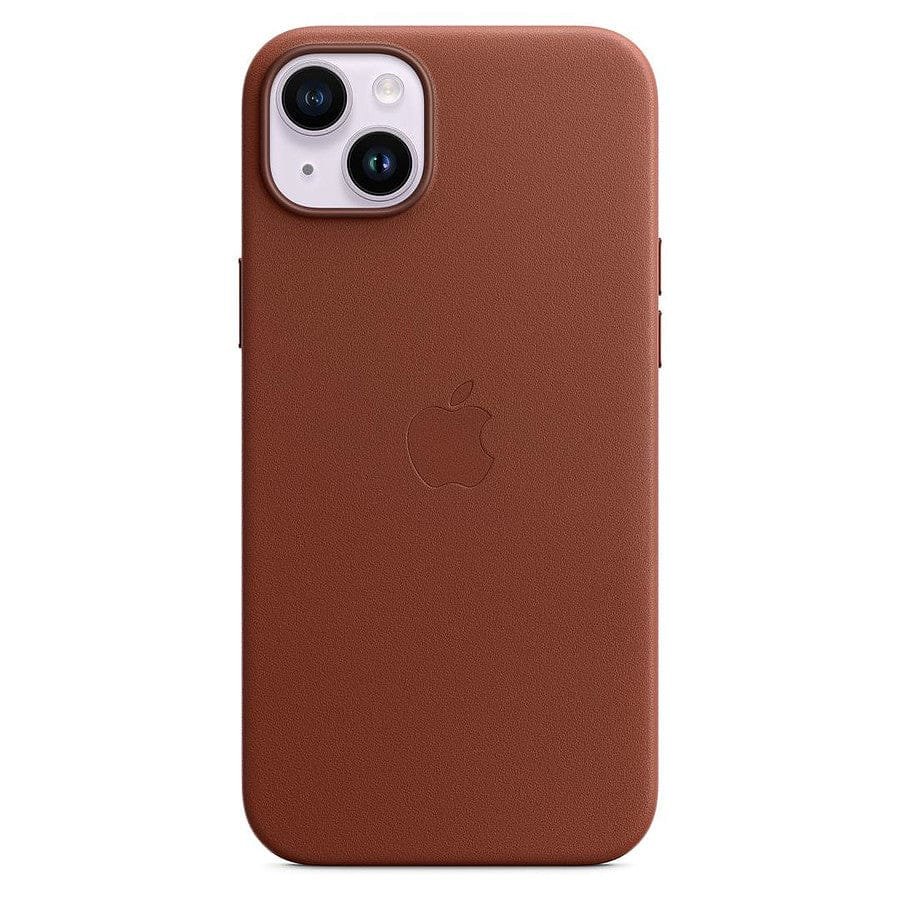 MN0005978686 Apple Coque en cuir avec MagSafe pour iPhone 14 Plus - Terre de Sienne prix maroc- Smartmarket.ma