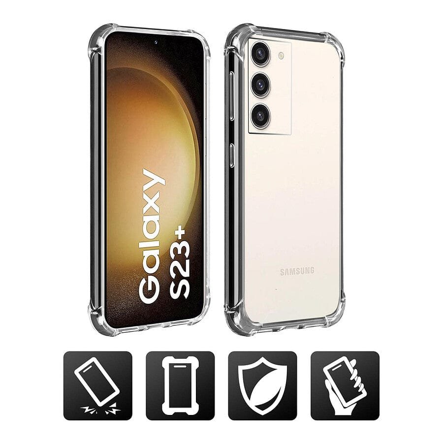 Akashi Coque TPU Angles Renforcés (transparent) - Samsung Galaxy S23 Plus prix maroc- Smartmarket.ma