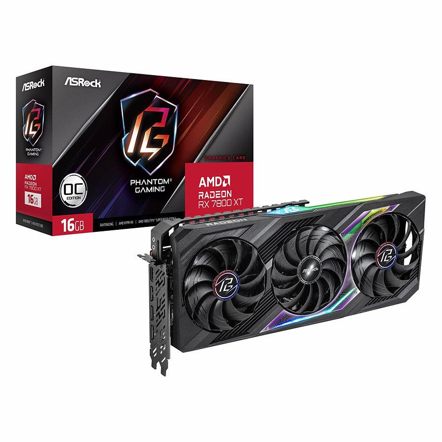 MN0006061917 ASRock Radeon RX 7800 XT Phantom Gaming 16GB OC prix maroc- Smartmarket.ma