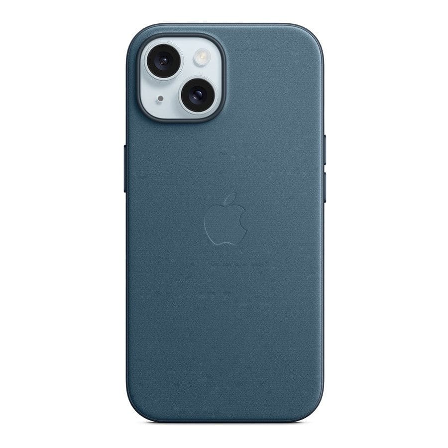 MN0006067447 Apple Coque en tissage fin avec MagSafe pour iPhone 15 Plus - Bleu Pacifique prix maroc- Smartmarket.ma