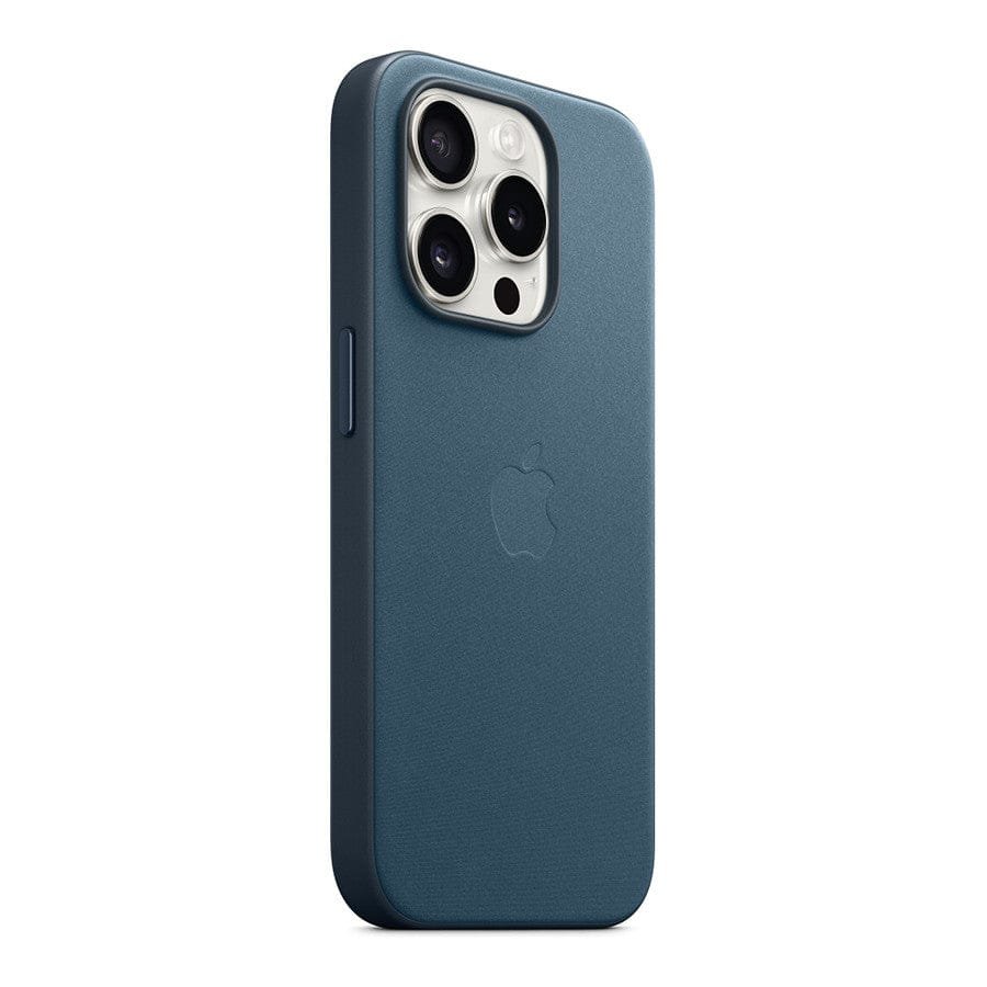 MN0006067591 Apple Coque en tissage fin avec MagSafe pour iPhone 15 Pro - Bleu Pacifique prix maroc- Smartmarket.ma