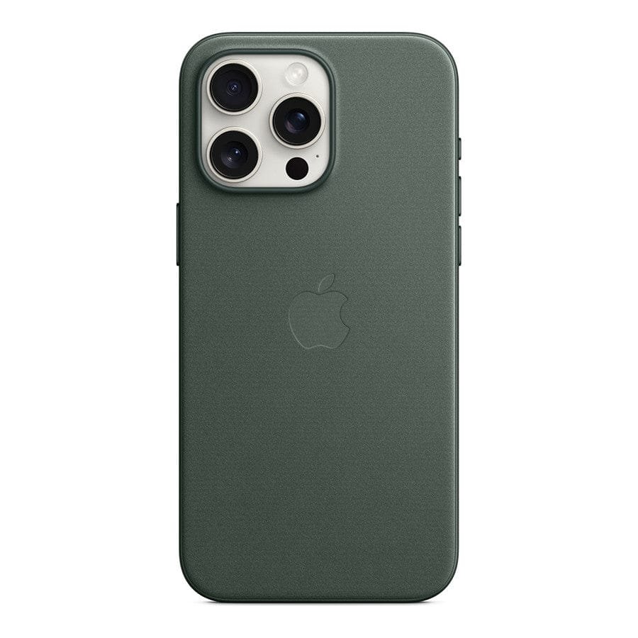 Apple Coque en tissage fin avec MagSafe pour iPhone 15 Pro Max - Chêne vert prix maroc- Smartmarket.ma