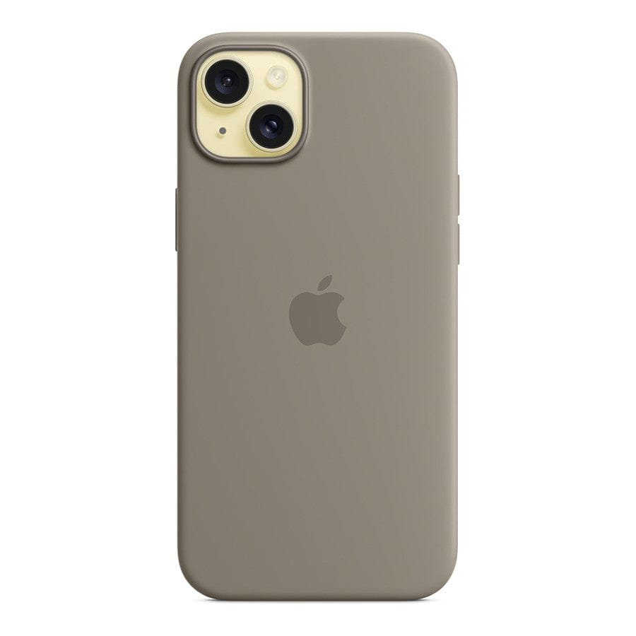 MN0006067691 Apple Coque en silicone avec MagSafe pour iPhone 15 Plus - Argile prix maroc- Smartmarket.ma