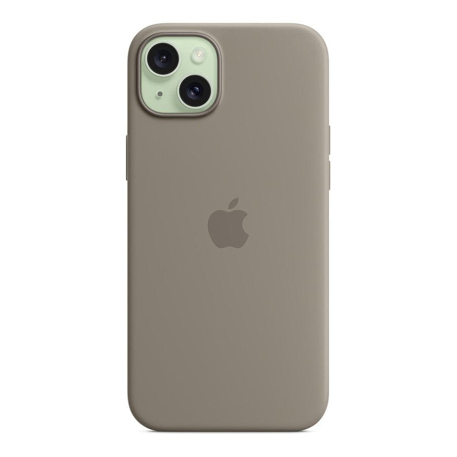 MN0006067692 Apple Coque en silicone avec MagSafe pour iPhone 15 Plus - Argile prix maroc- Smartmarket.ma